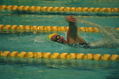 In her freshman campaign, Julia DelNero had a season-best time in the 100 butterfly (1:04.67) at the Metropolitan Championships. -File Photo from 2012-13