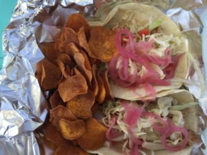 An order of mahi fish tacos from I Got Crabs...N Some. -Staff Photo/Catherine DeMuro